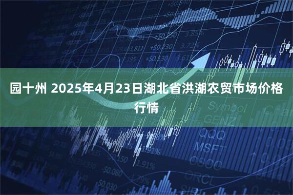 园十州 2025年4月23日湖北省洪湖农贸市场价格行情