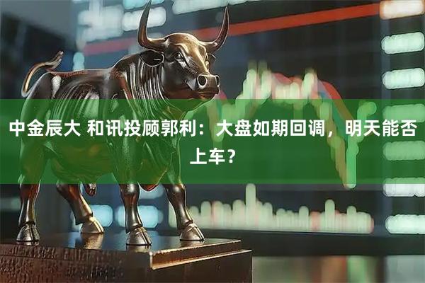 中金辰大 和讯投顾郭利：大盘如期回调，明天能否上车？
