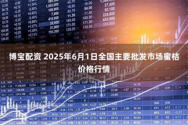 博宝配资 2025年6月1日全国主要批发市场蜜桔价格行情