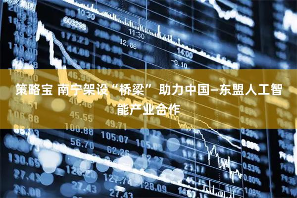 策略宝 南宁架设“桥梁” 助力中国—东盟人工智能产业合作